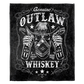 50" x 60" Outlaw Whiskey Plush Minky Blanket