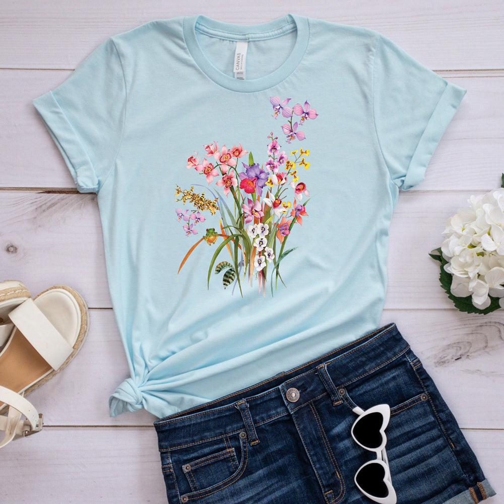 Floral Spring T-shirt, Spring Flowers Tee