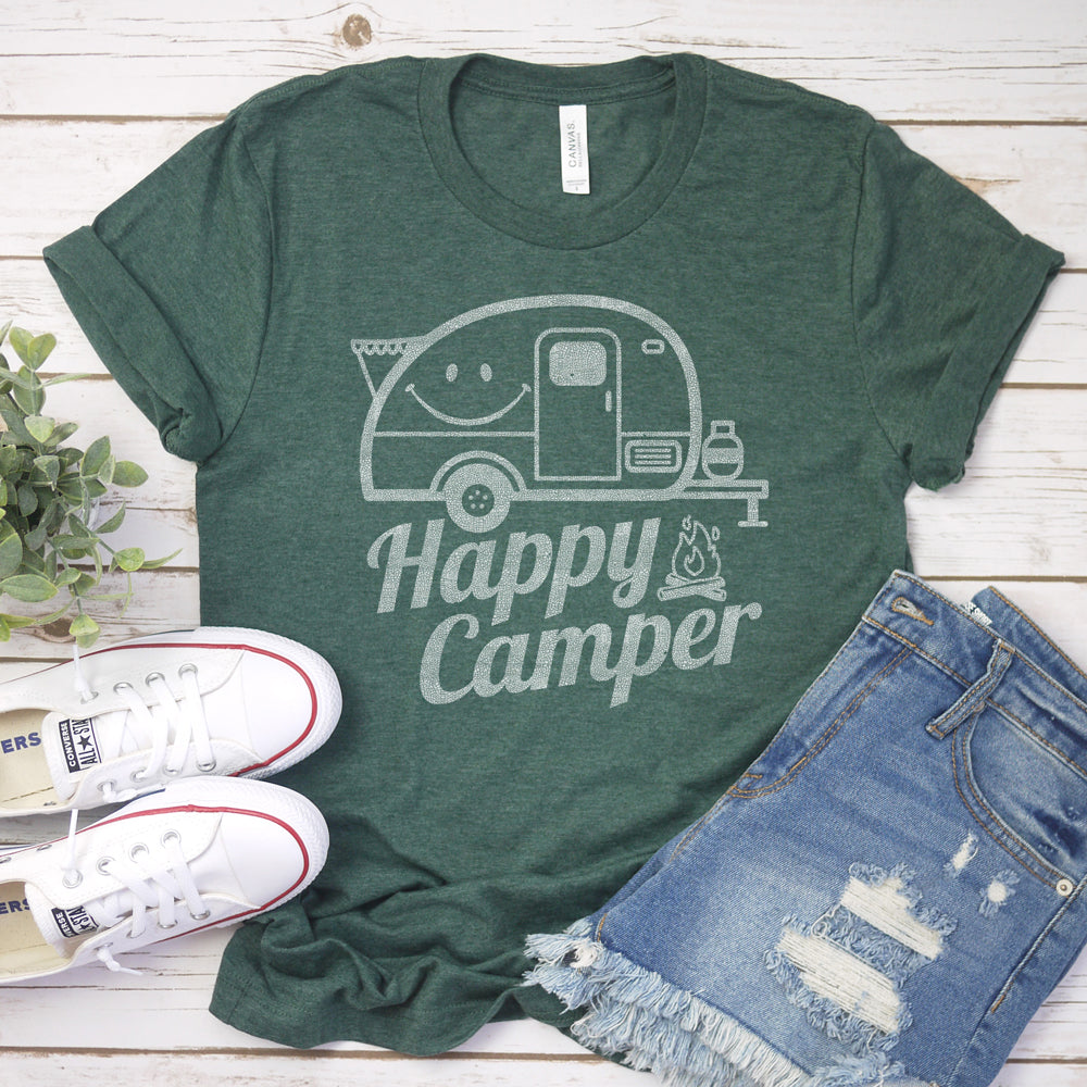 Great Outdoors T-shirt, Happy Camper Tee