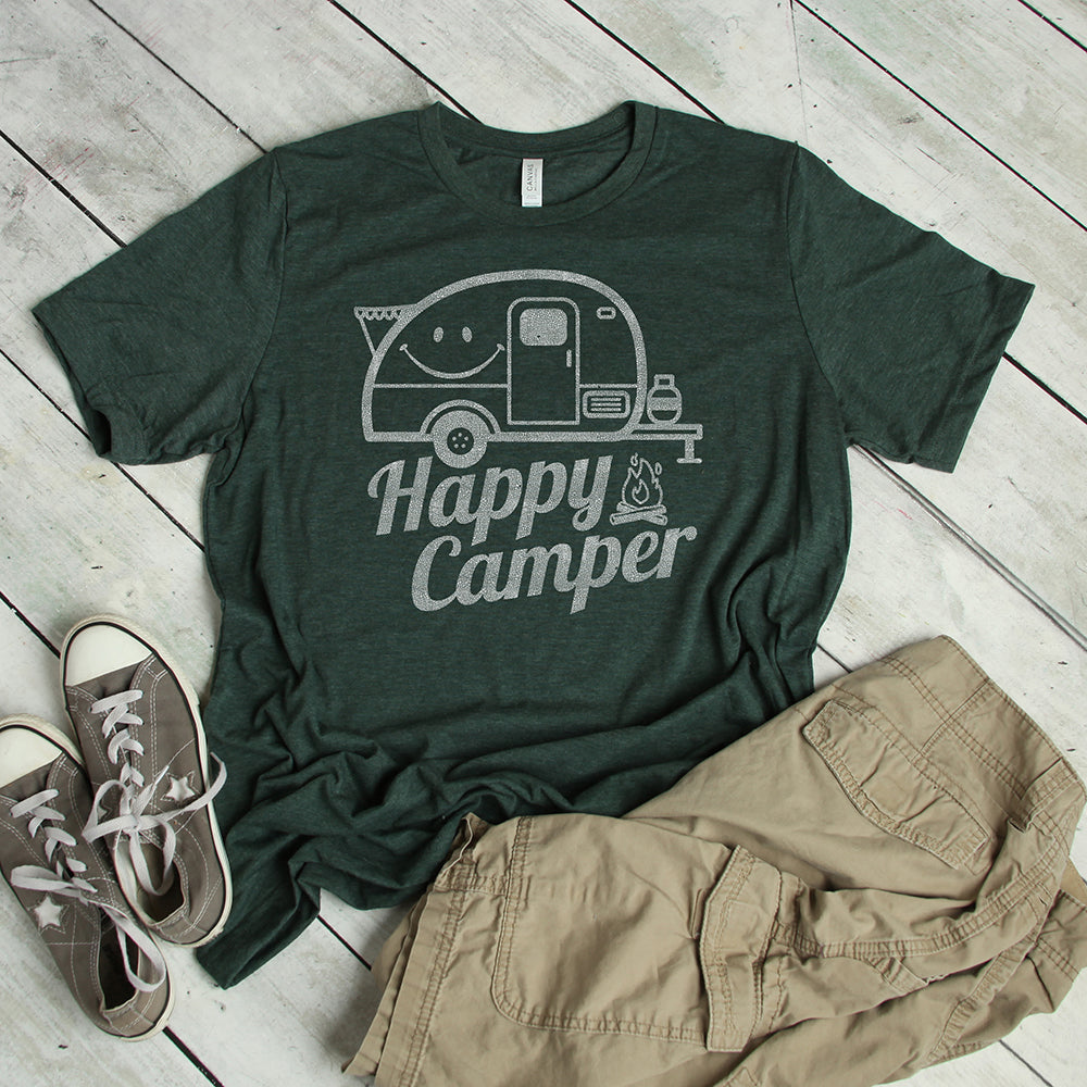 Great Outdoors T-shirt, Happy Camper Tee