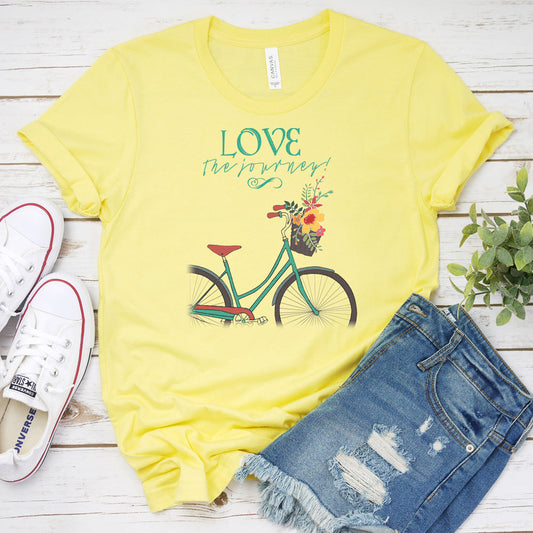 Bicycle T-shirt, Love The Journey Tee