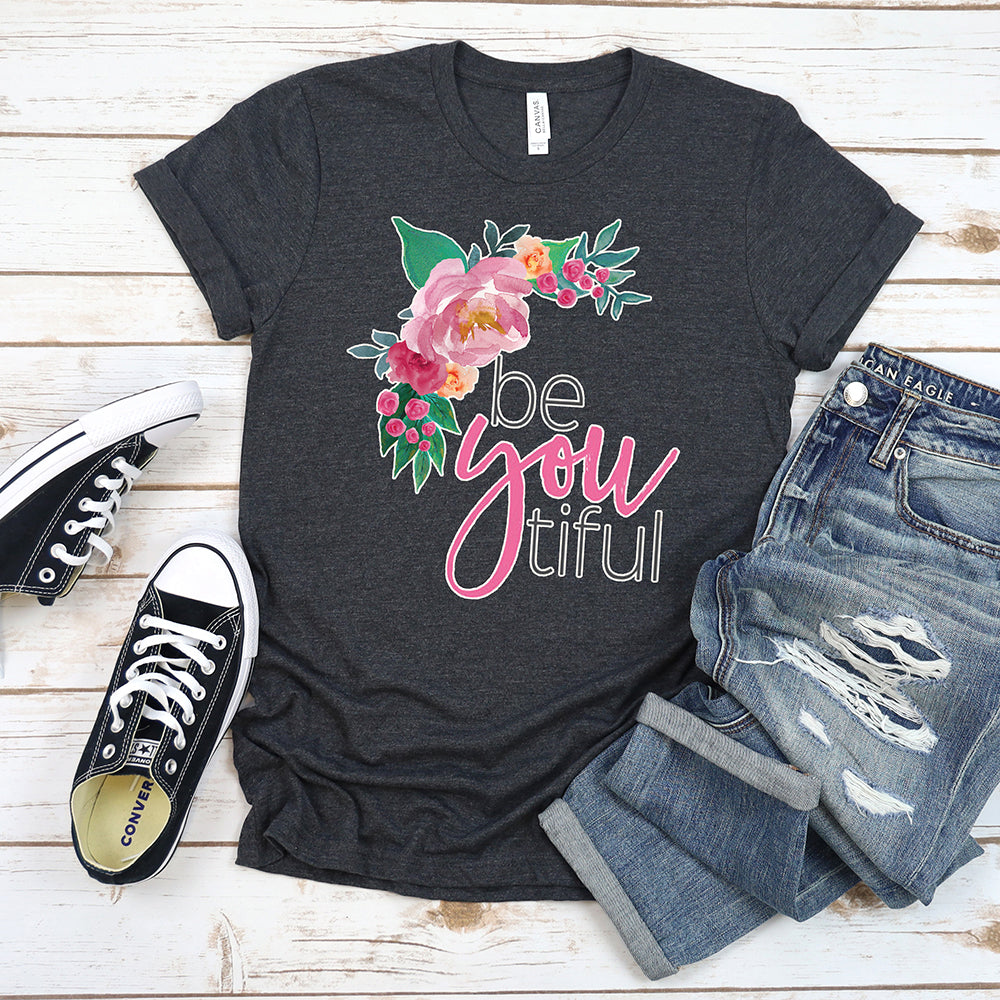 Inspirational T-shirt, Be You TIFUL Tee