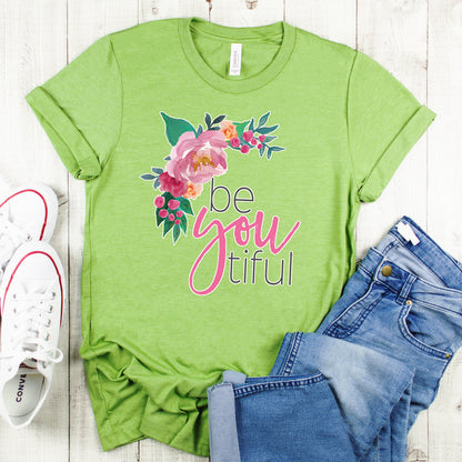 Inspirational T-shirt, Be You TIFUL Tee