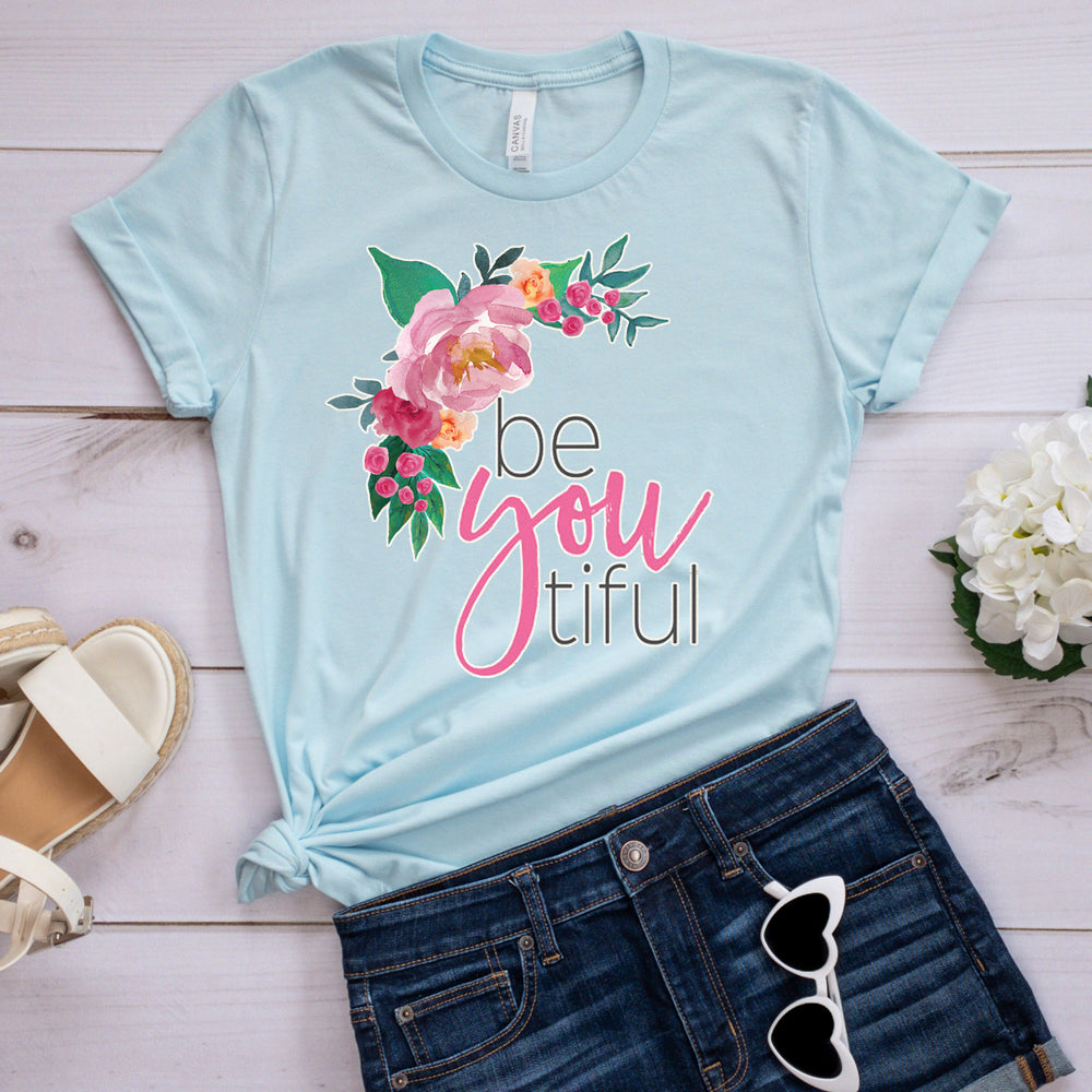 Inspirational T-shirt, Be You TIFUL Tee
