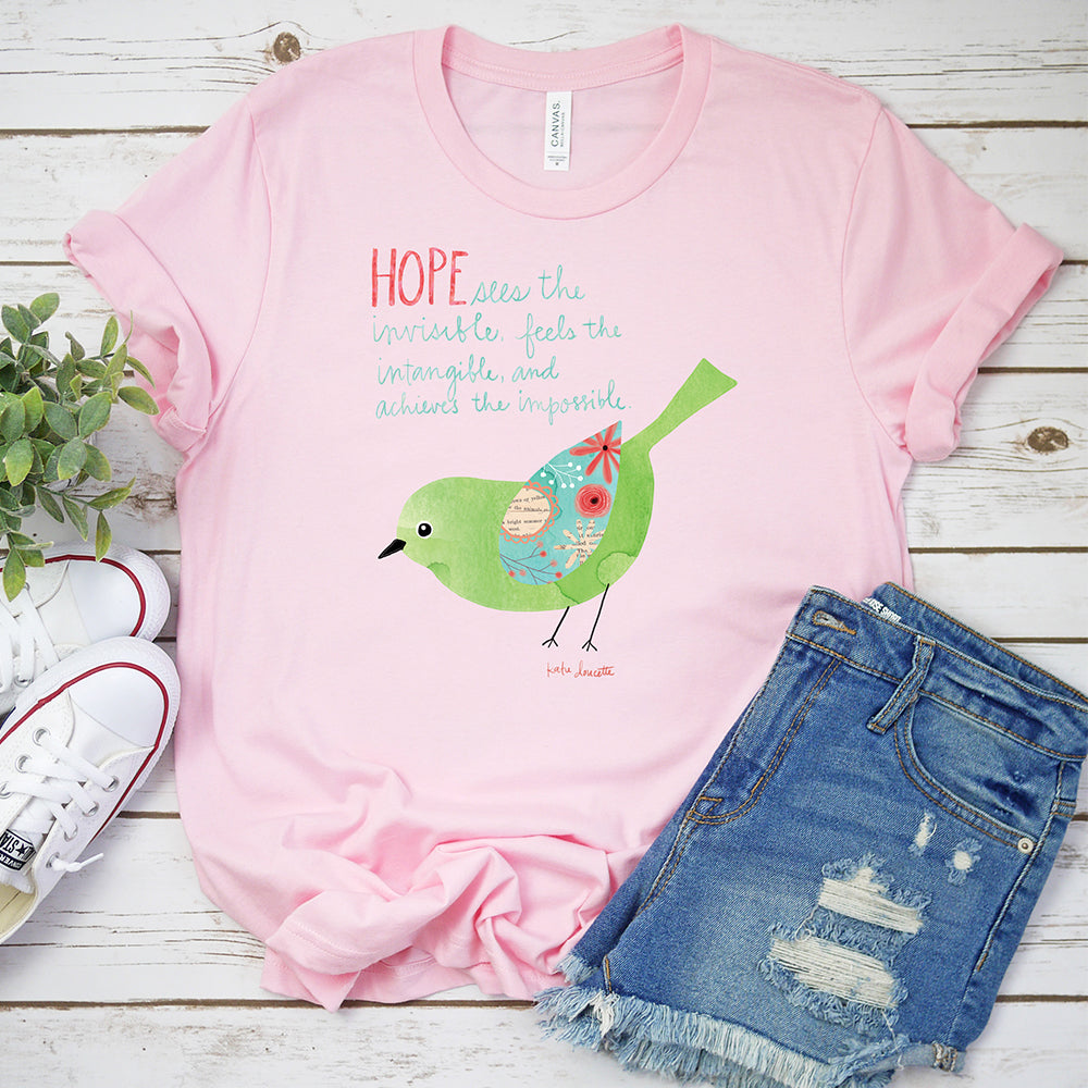 Inspirational T-shirt, Hope Bird Tee