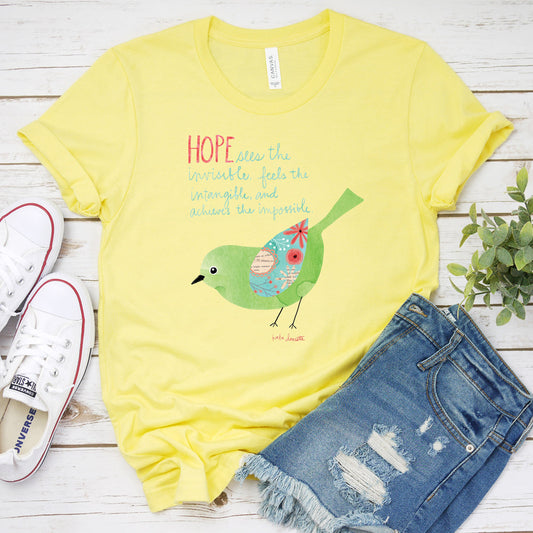 Inspirational T-shirt, Hope Bird Tee