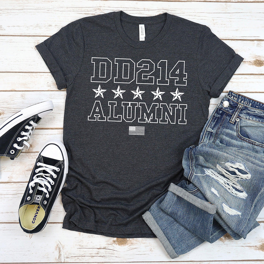 Veterans T-shirt, DD214 Alumni Stars Tee