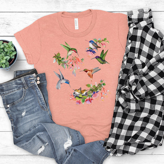 Springtime T-Shirt, Hummingbirds of North America Tee