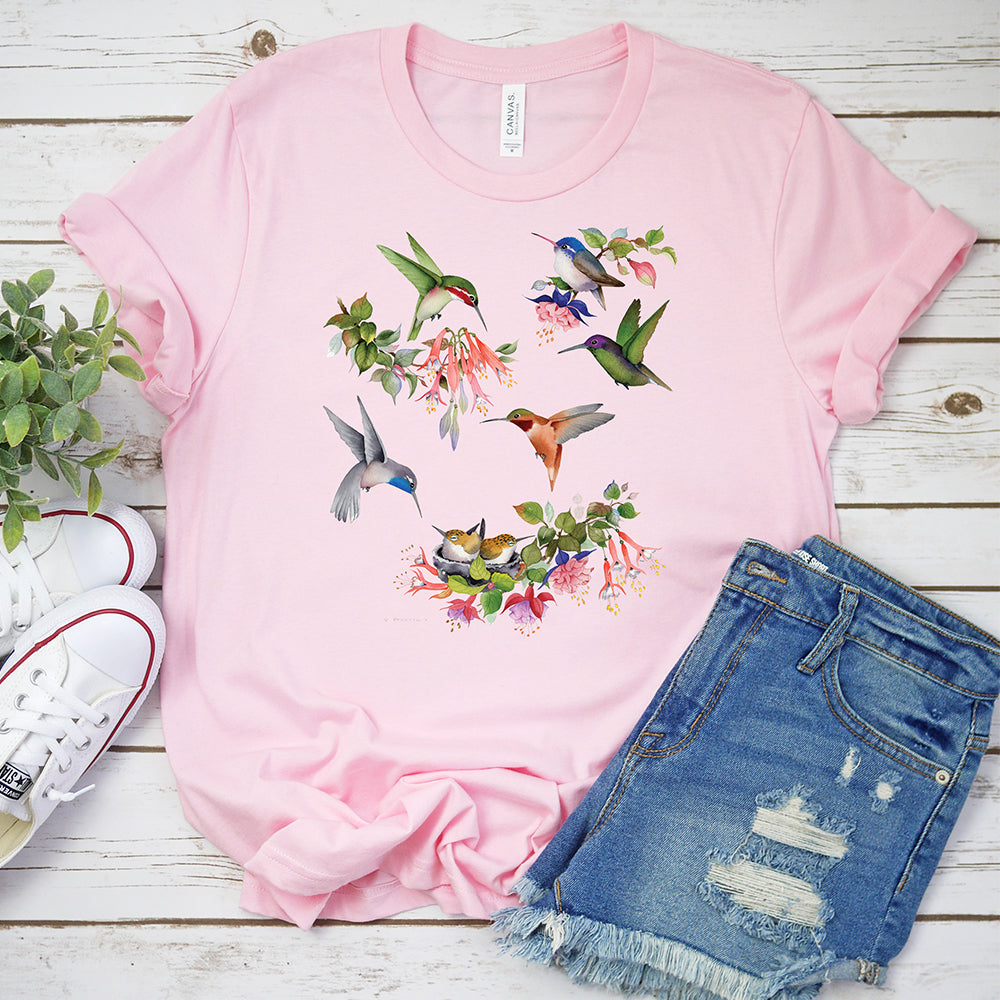 Springtime T-Shirt, Hummingbirds of North America Tee