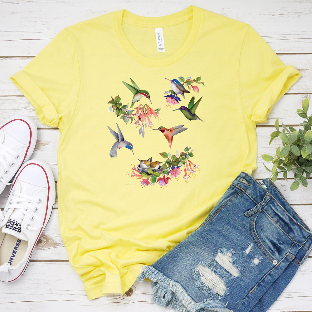 Springtime T-Shirt, Hummingbirds of North America Tee