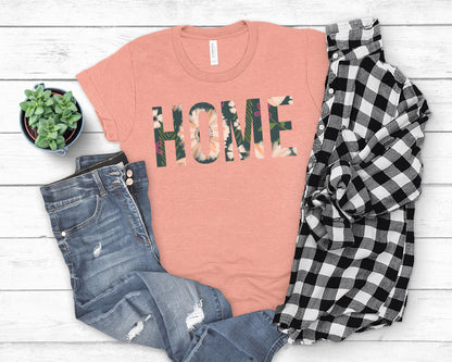 Home Sweet Home T-Shirt Floral Home Tee