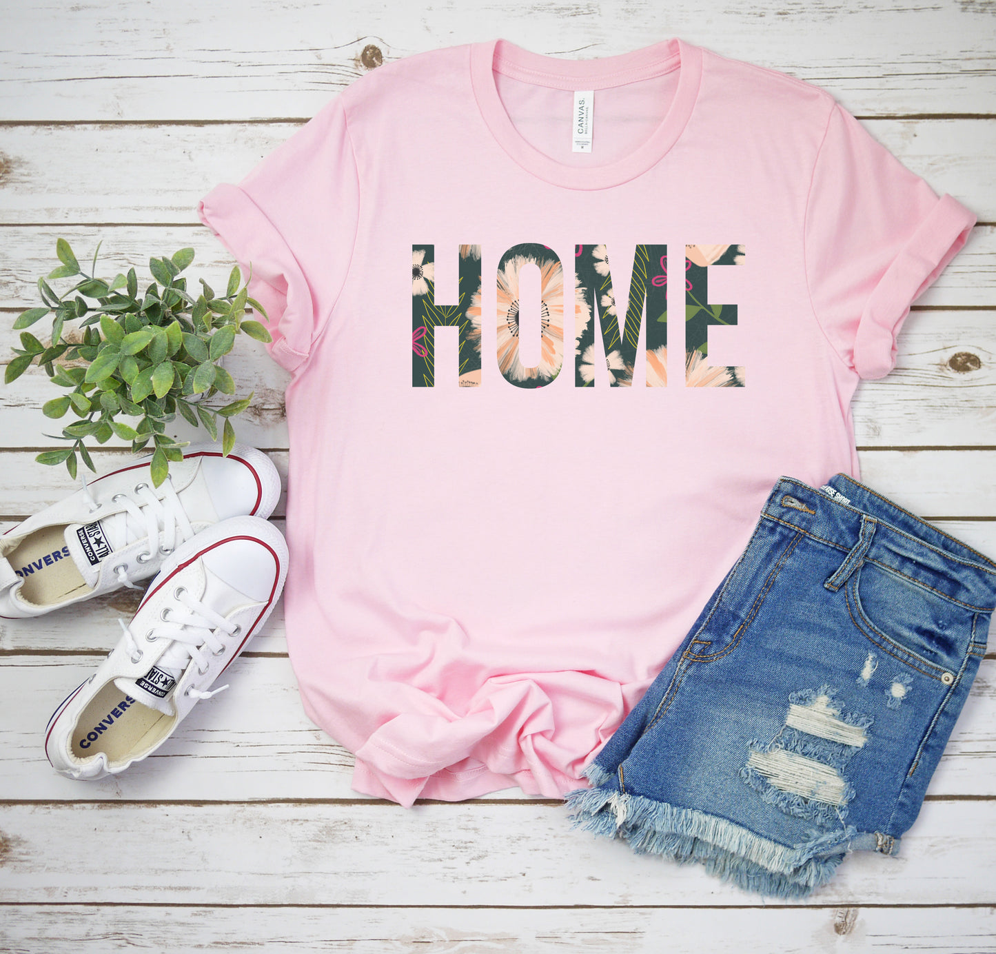 Home Sweet Home T-Shirt Floral Home Tee