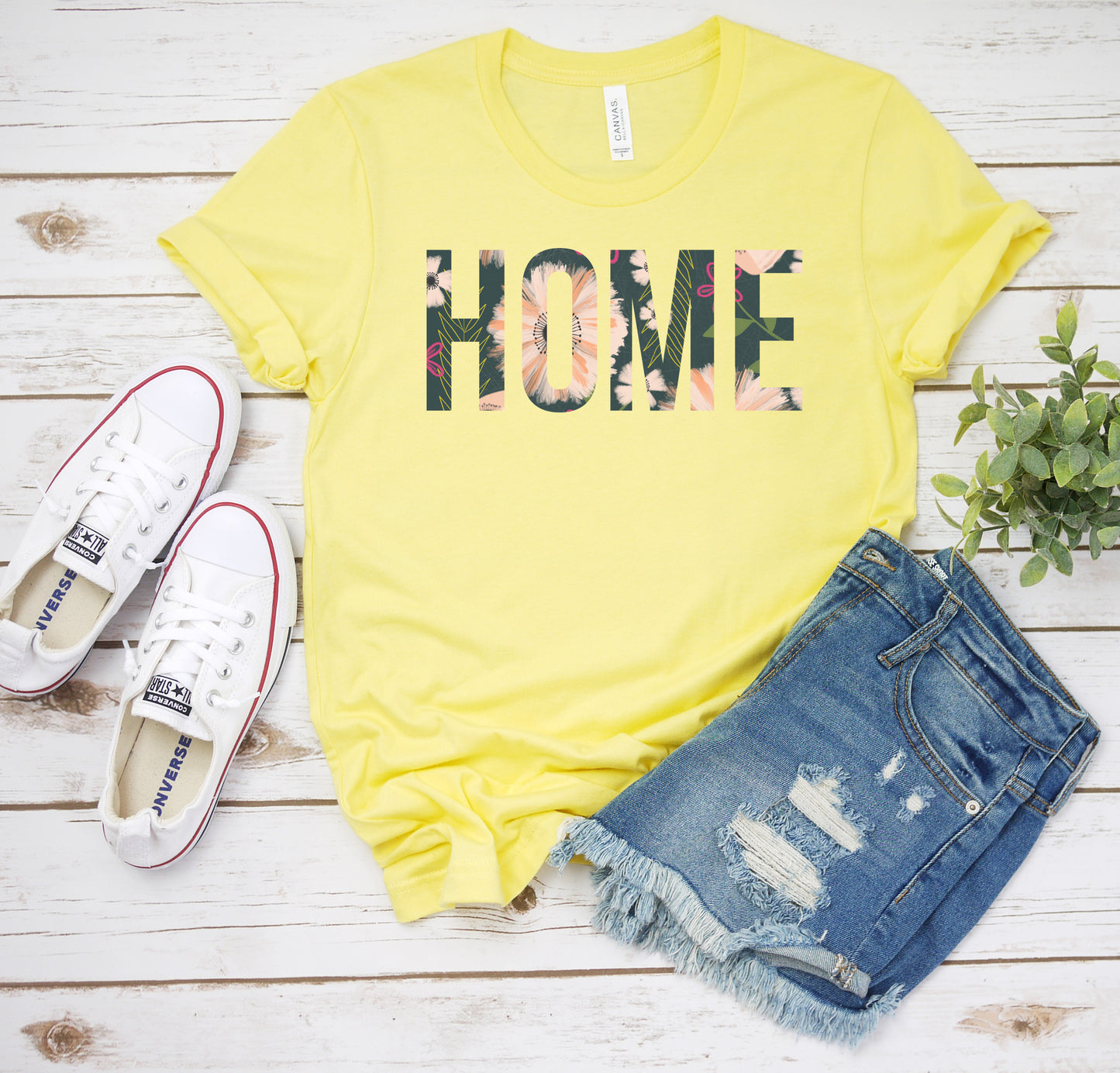 Home Sweet Home T-Shirt Floral Home Tee