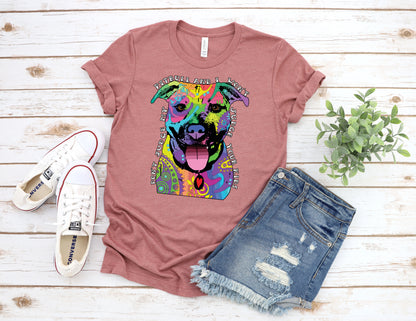 Dog T-Shirt, Don't Judge My Pitbull Tee