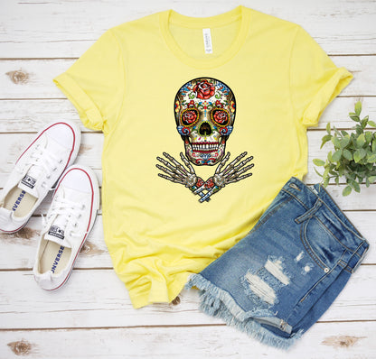 Day of The Dead T-Shirt, Sugar Skull Tee