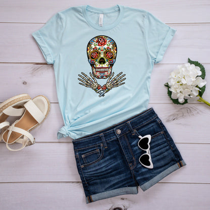 Day of The Dead T-Shirt, Sugar Skull Tee