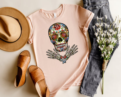 Day of The Dead T-Shirt, Sugar Skull Tee