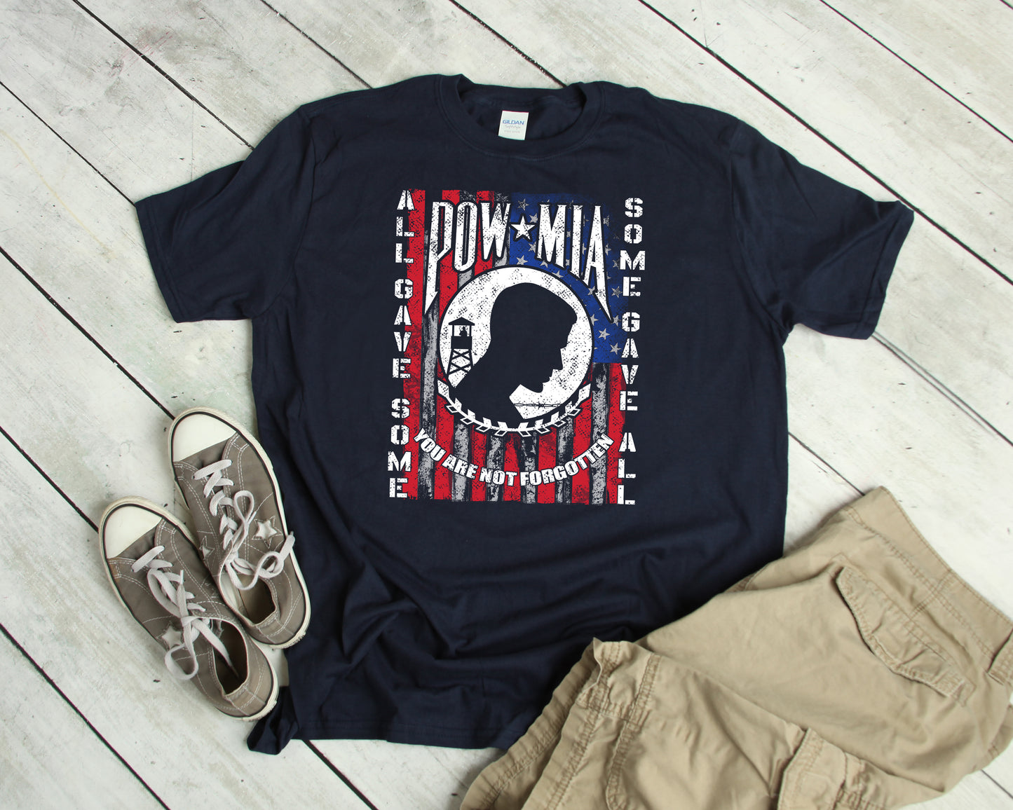 Veterans T-Shirt, POW MIA, You Are Not Forgotten Tee