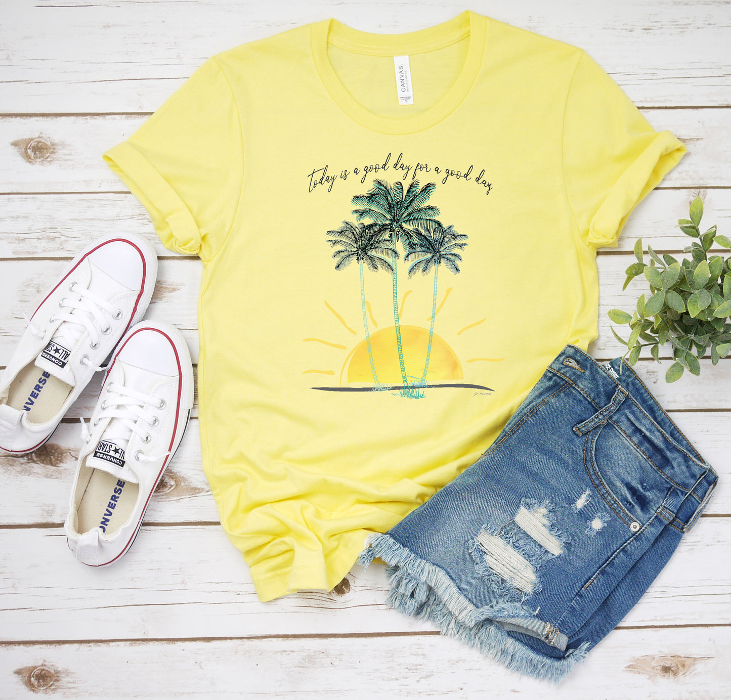 Inspirational T-Shirt, Good Day Palms Tee