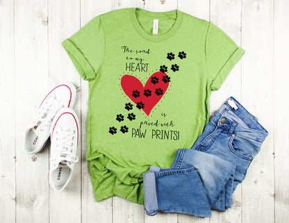 Pets T-Shirt, Paw Prints Tee