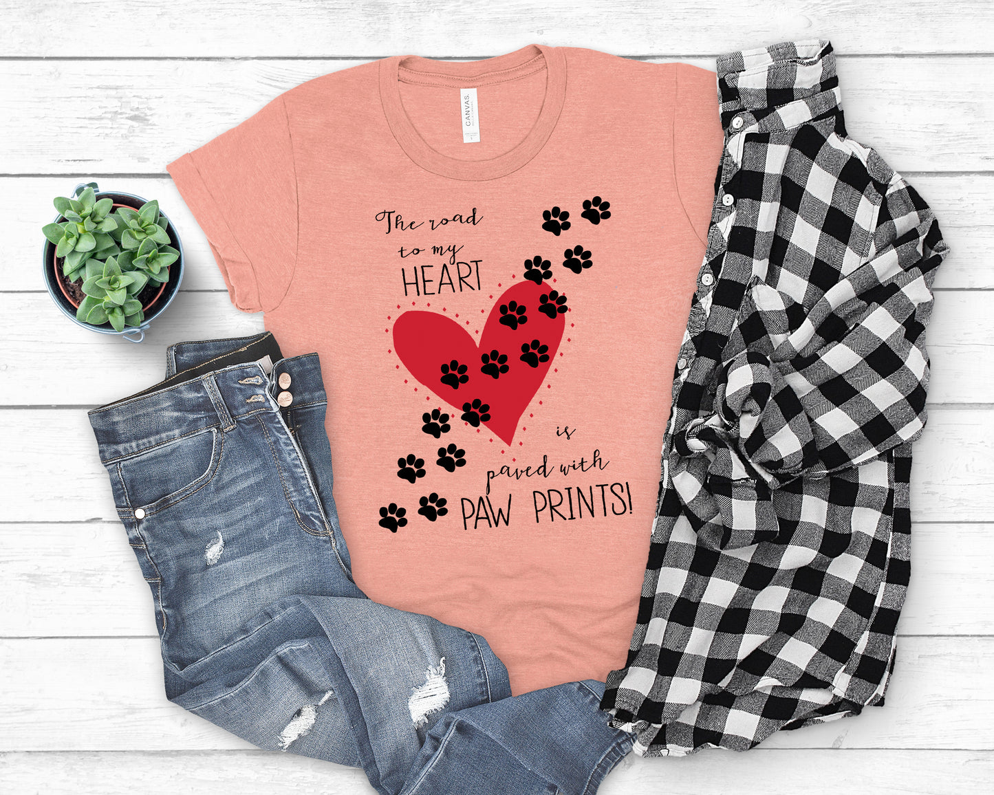 Pets T-Shirt, Paw Prints Tee