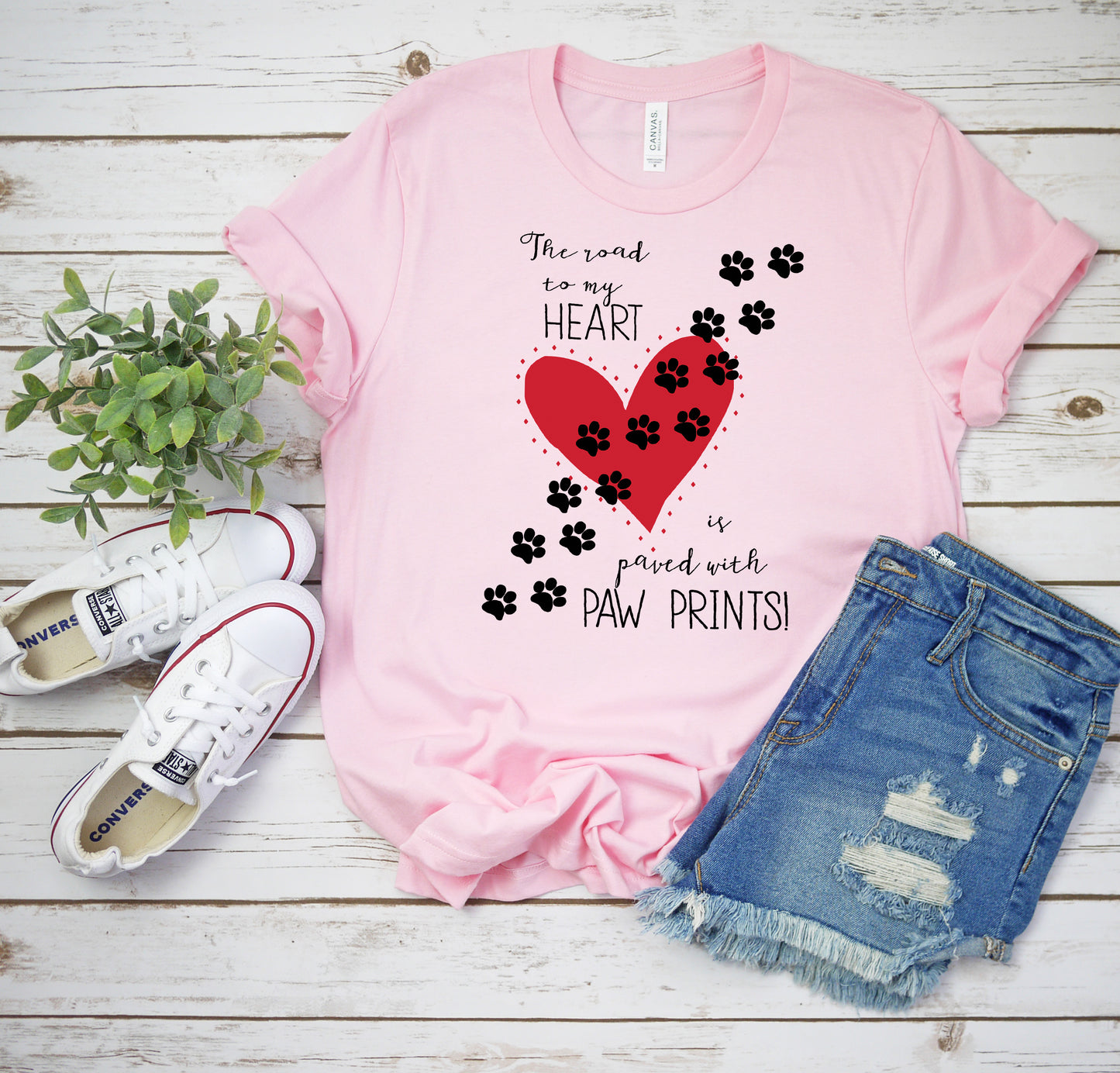 Pets T-Shirt, Paw Prints Tee