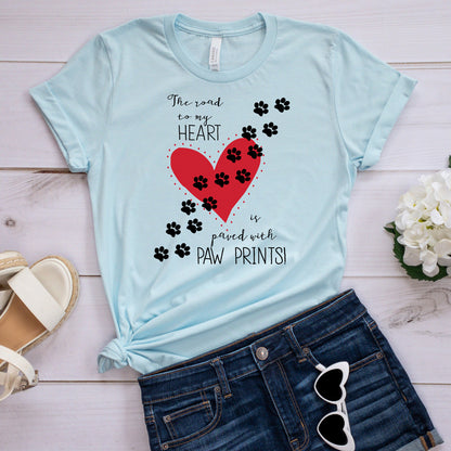 Pets T-Shirt, Paw Prints Tee