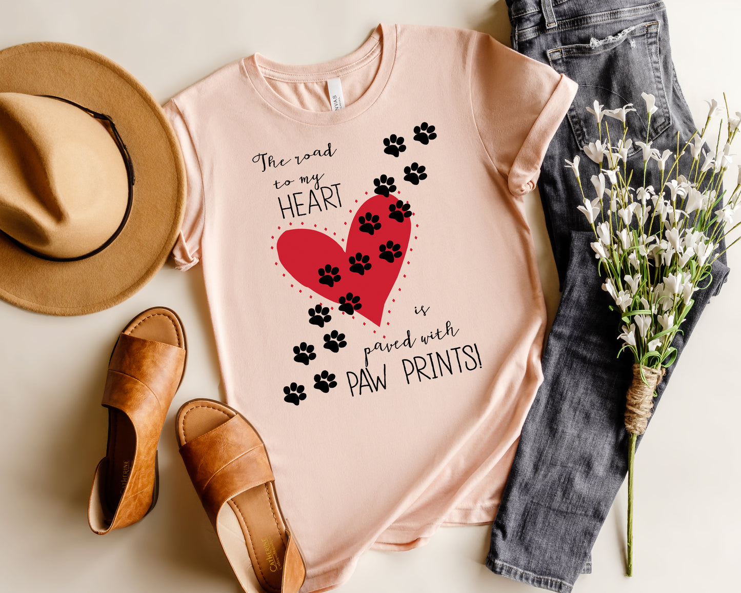 Pets T-Shirt, Paw Prints Tee