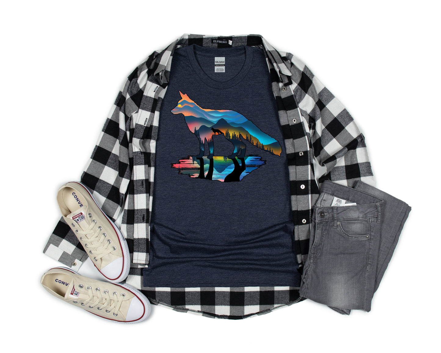 Nature T-Shirt, Mountain Fox Tee