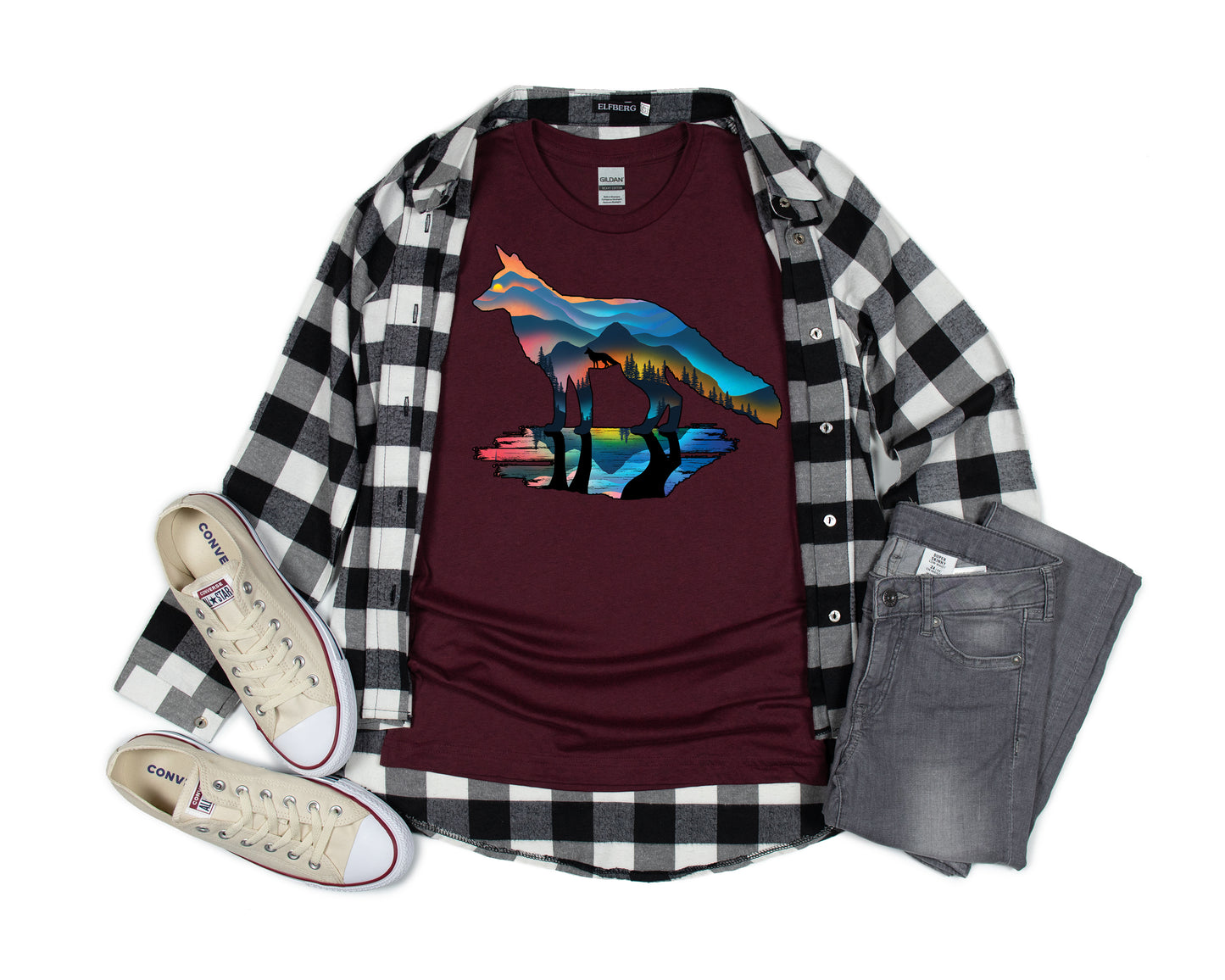 Nature T-Shirt, Mountain Fox Tee