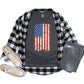 American Pride T-Shirt, American Flag Vertical, Grunge Tee