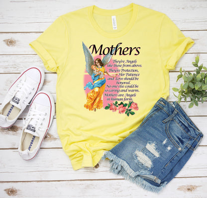 Mothers Day T-Shirt, Mothers Are Angels Tee