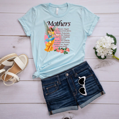 Mothers Day T-Shirt, Mothers Are Angels Tee