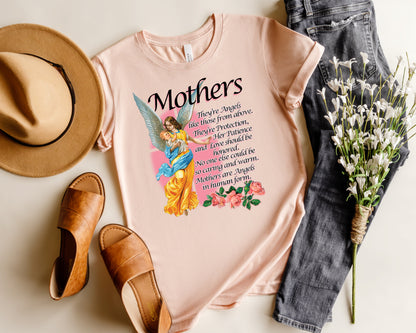 Mothers Day T-Shirt, Mothers Are Angels Tee