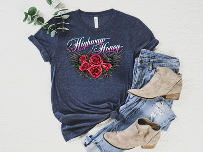 Biker T-Shirt, Highway Honey Tee