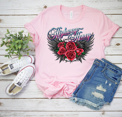 Biker T-Shirt, Highway Honey Tee