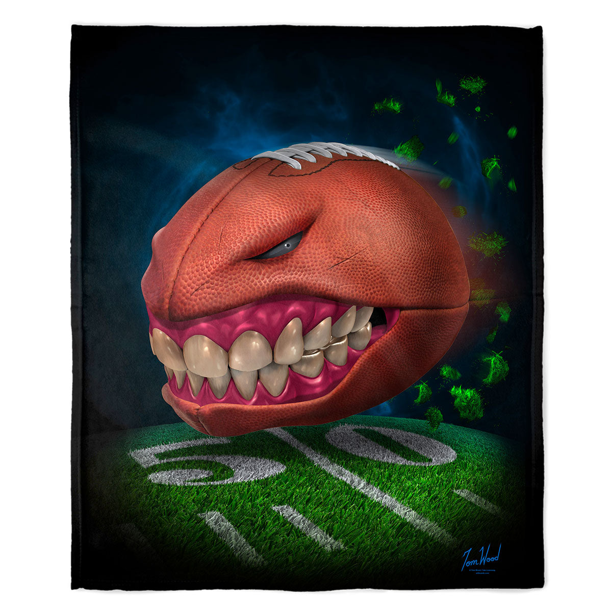 Monster Football 50" x 60" Fleece Blanket