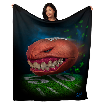 Monster Football 50" x 60" Fleece Blanket