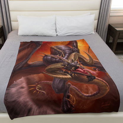 Dragon Raid 50" x 60" Fleece Blanket