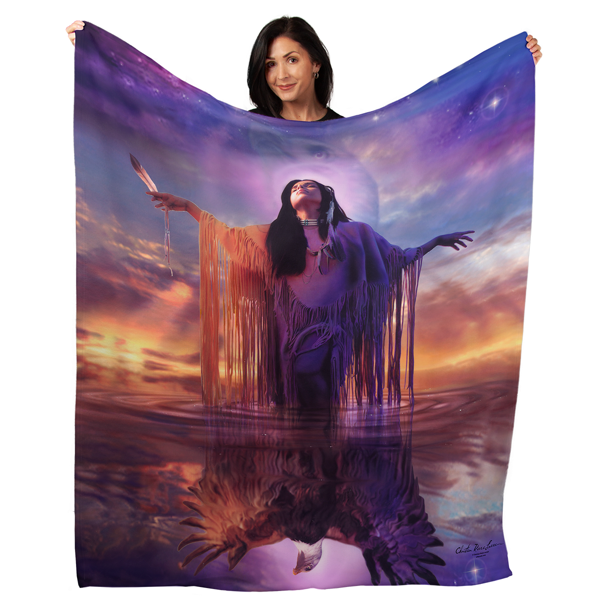 Eagle Spirit 50" x 60" Fleece Blanket