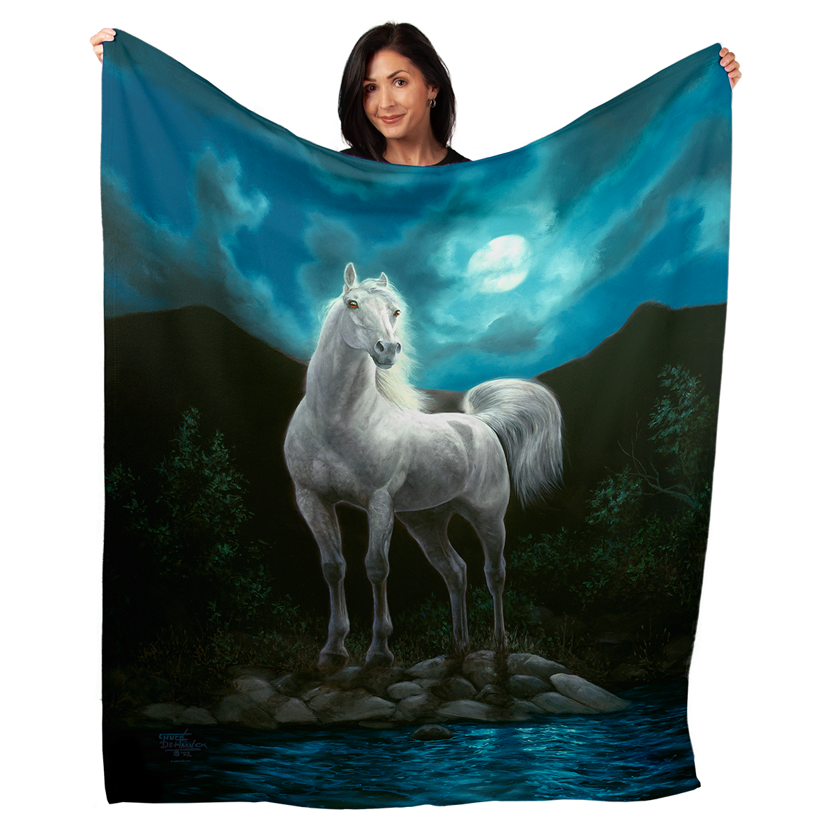 Moonlight 50" x 60" Fleece Blanket