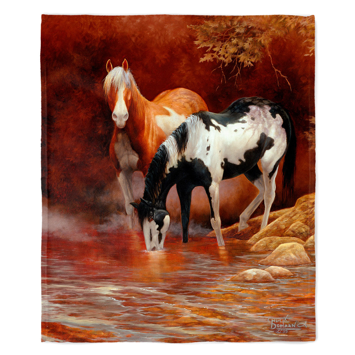 Wild Horse Creek 50" x 60" Fleece Blanket