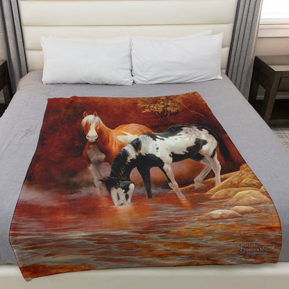 Wild Horse Creek 50" x 60" Fleece Blanket