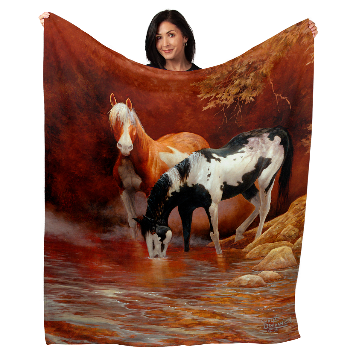 Wild Horse Creek 50" x 60" Fleece Blanket