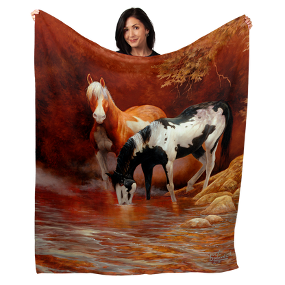 Wild Horse Creek 50" x 60" Fleece Blanket