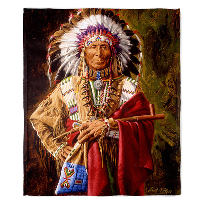 Chief of the Rosebud 50" x 60" Fleece Blanket