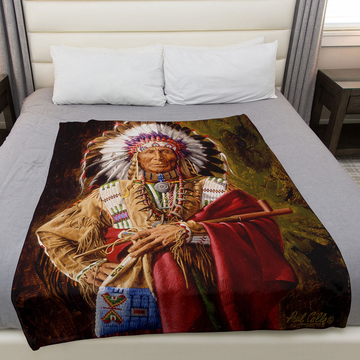 Chief of the Rosebud 50" x 60" Fleece Blanket