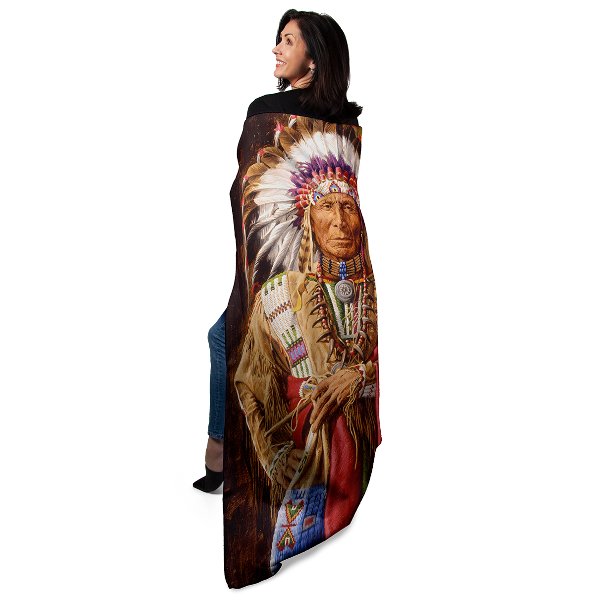 Chief of the Rosebud 50" x 60" Fleece Blanket