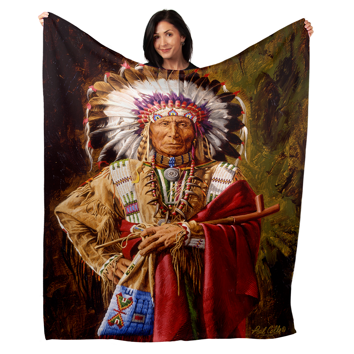 Chief of the Rosebud 50" x 60" Fleece Blanket