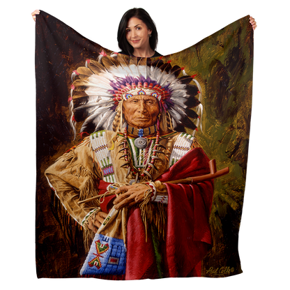 Chief of the Rosebud 50" x 60" Fleece Blanket